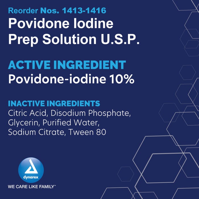 Povidone Iodine Prep Solutions By Dynarex