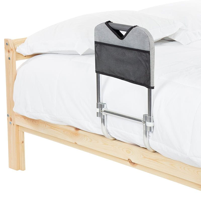 bed assist bar with bag