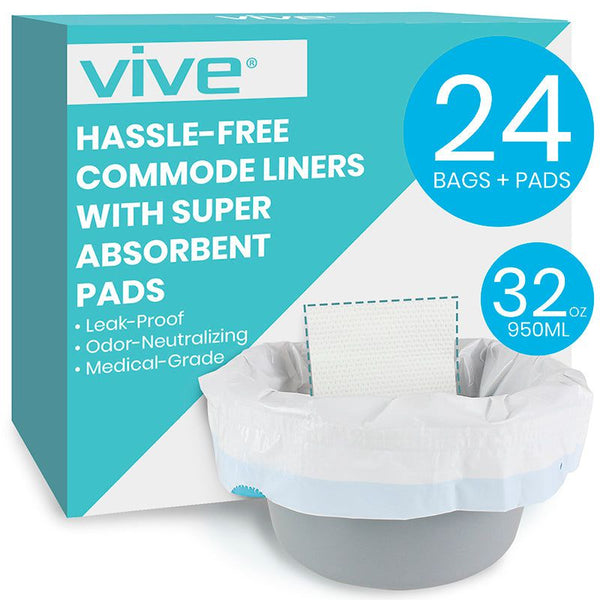 Vive Health Commode Liners