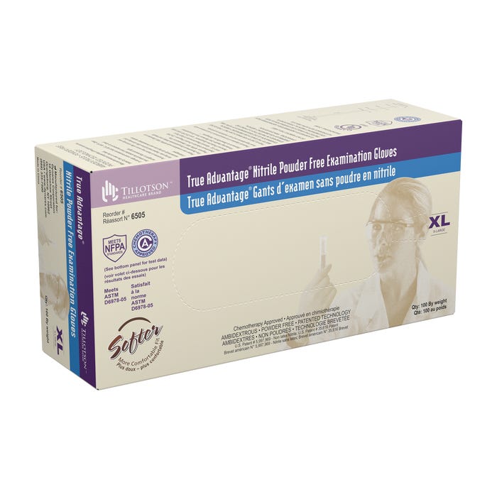 True Advantage Nitrile Exam Gloves, Powder-Free By Dynarex