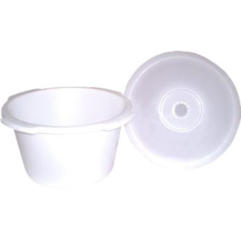 ConvaQuip Pails Universal Short Commode Pail with Lid - Case Model 1500PC by ConvaQuip
