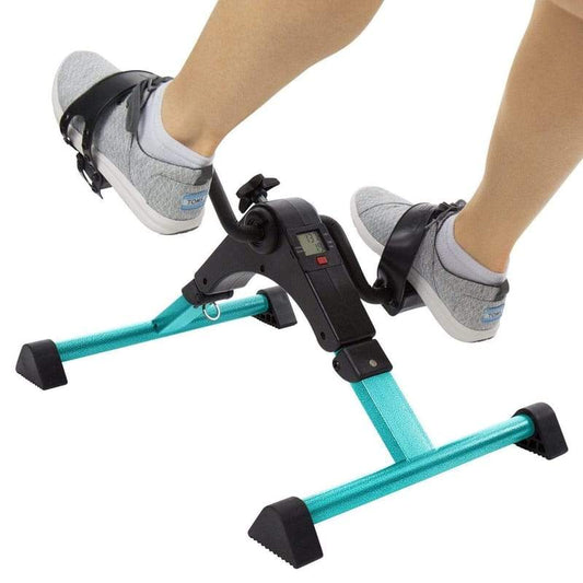 Folding Pedal Exerciser Teal Vein