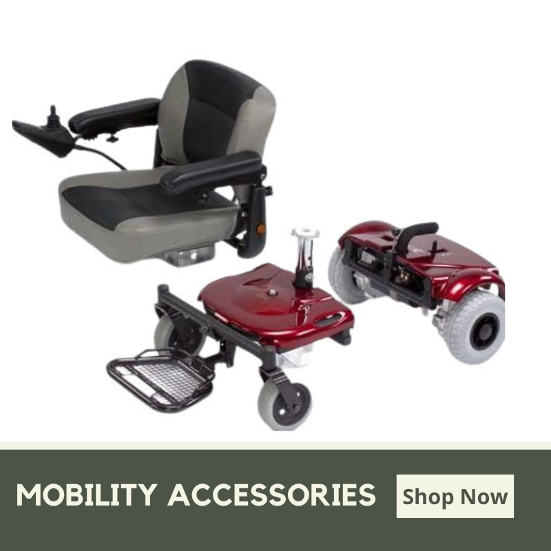 Wheelchair and scooter accessories