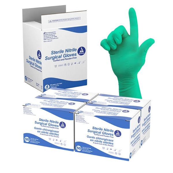 Sterile Nitrile Surgical Gloves, Powder-Free By Dynarex