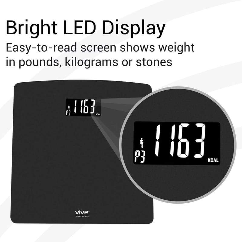 Vive Health Digital Scale Compatible with Smart Devices