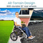Vive Health Compact Power Wheelchair - Foldable Long Range Transport Aid