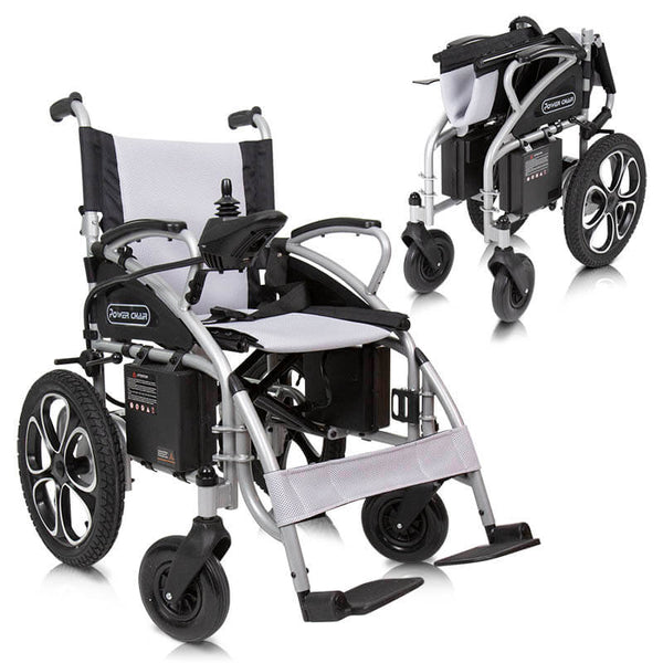 Vive Health Compact Power Wheelchair - Foldable Long Range Transport Aid