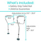 Vive Health Toilet Safety Rail
