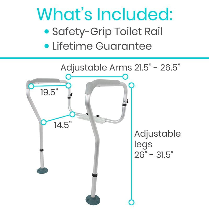 Vive Health Toilet Safety Rail