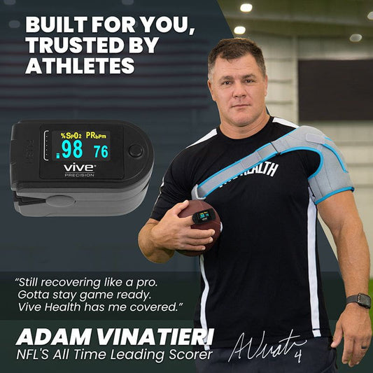 Vive Health Pulse Oximeter Compatible with Smart Devices