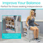 Vive Health Stand Alone Toilet Rail - Lightweight & Portable