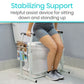 Stand Alone Toilet Rail - Lightweight & Portable