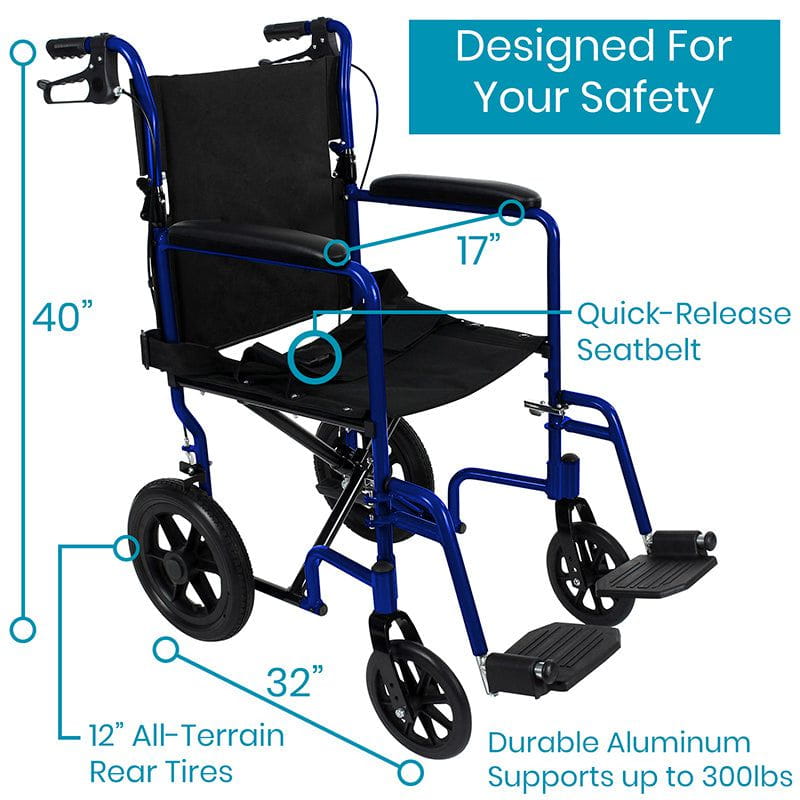 Vive Health Transport Wheelchair