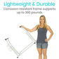 Vive Health Stand Alone Toilet Rail - Lightweight & Portable