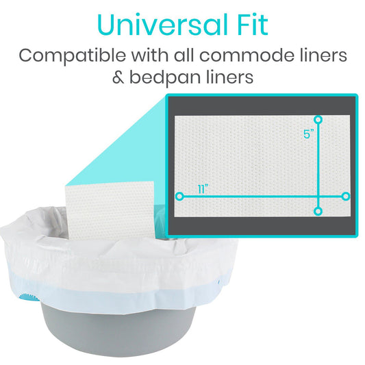 Vive Health Commode Pads 24 pack (No Liners)