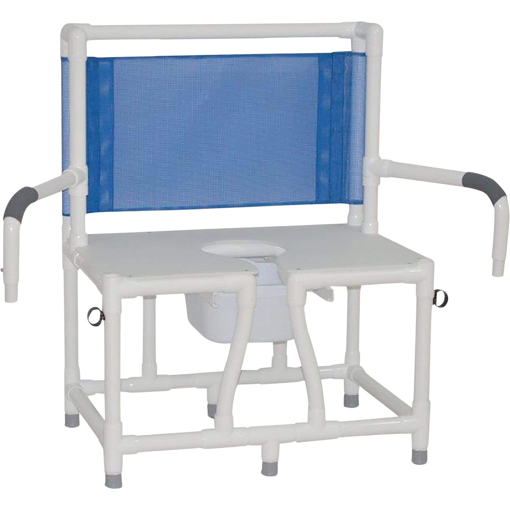 ConvaQuip Bedside Commodes - PVC Bariatric Bedside Commode - Swing Away Arms Model 130-C10-DDA by ConvaQuip