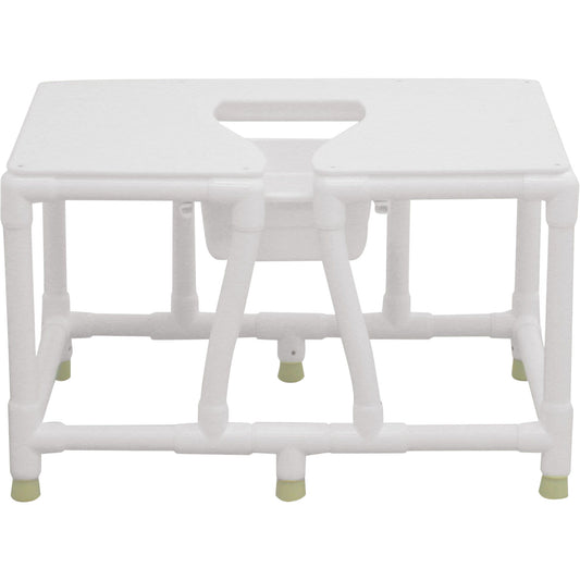 ConvaQuip Bedside Commodes - PVC Bariatric Commode - No Back Model 156-FSS-36 by ConvaQuip