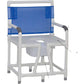 ConvaQuip Bedside Commodes - PVC Model 124-C10 Bariatric Bedside Commode - Fixed Arms
