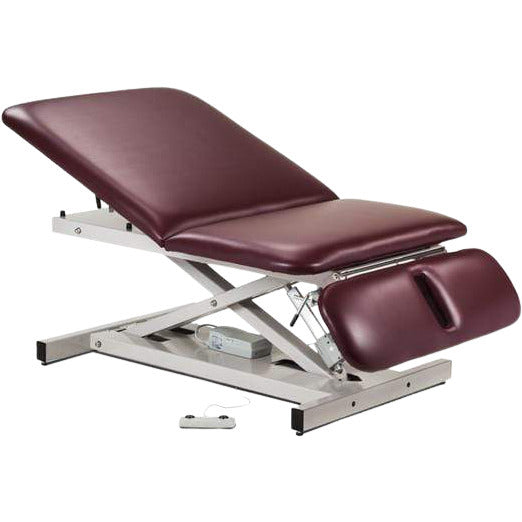 ConvaQuip Exam Room Table Clinton Extra Wide, Bariatric, Power Table with Adjustable Backrest and Drop Section by ConvaQuip