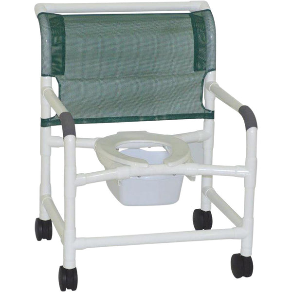 ConvaQuip Shower Chairs - PVC Bariatric Shower Chair with Pail Model 126-4-NB by ConvaQuip