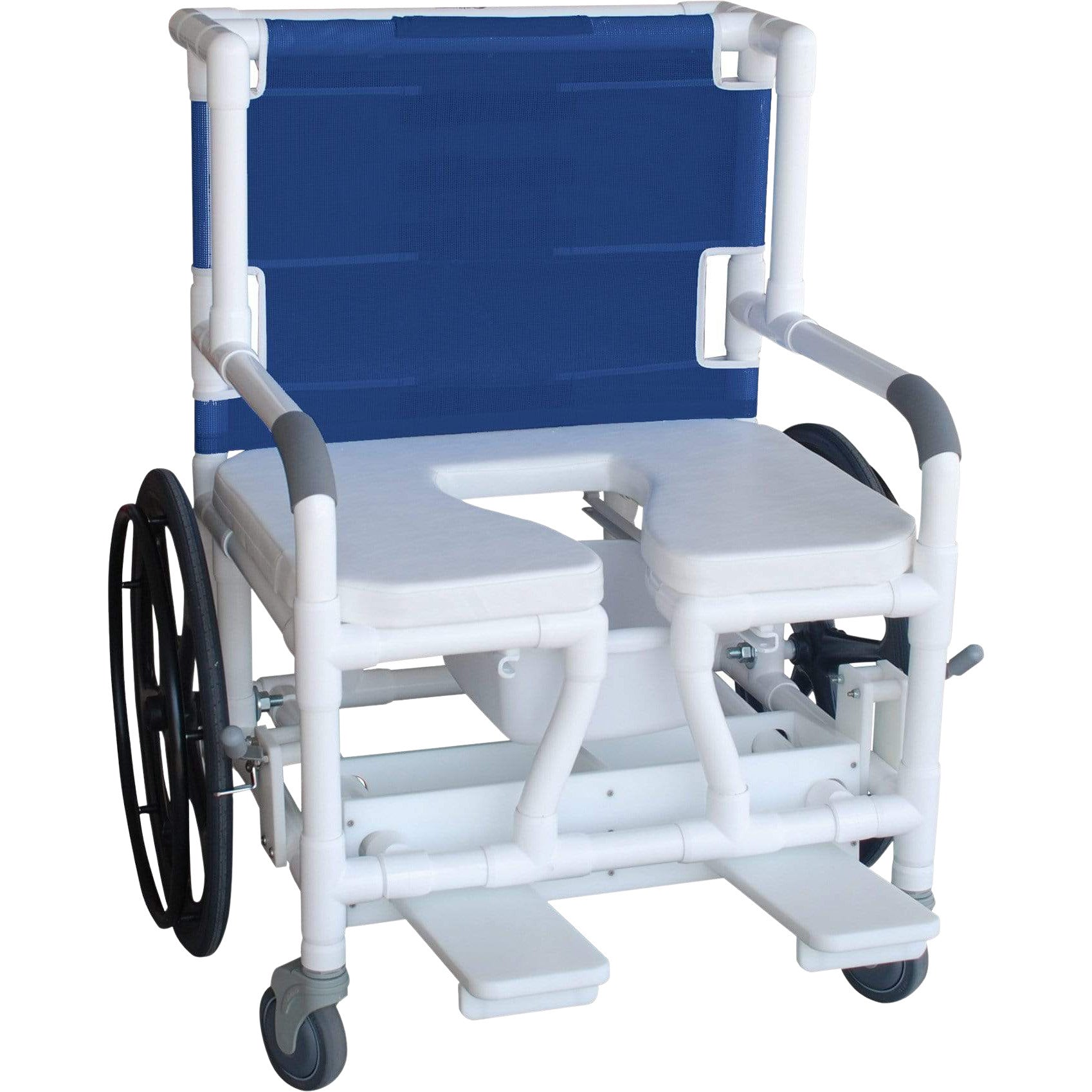 ConvaQuip Shower Chairs - PVC Bariatric Shower Commode Transfer Chair Model 140-26BAR-24W by ConvaQuip