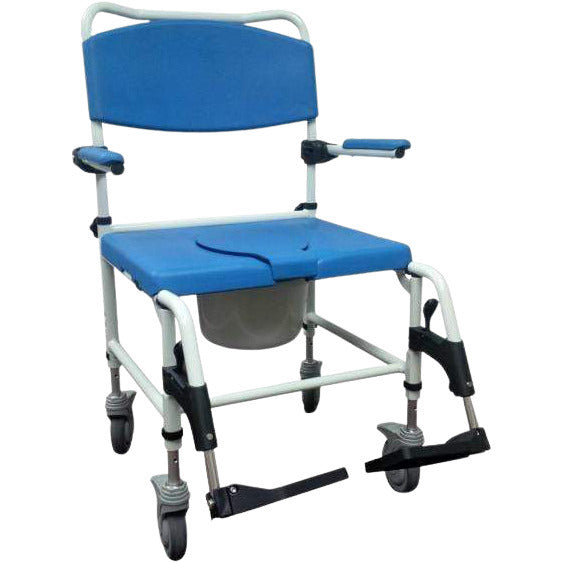 ConvaQuip Shower Chairs - Transport Model DR185008 Bari Shower and Commode Chair