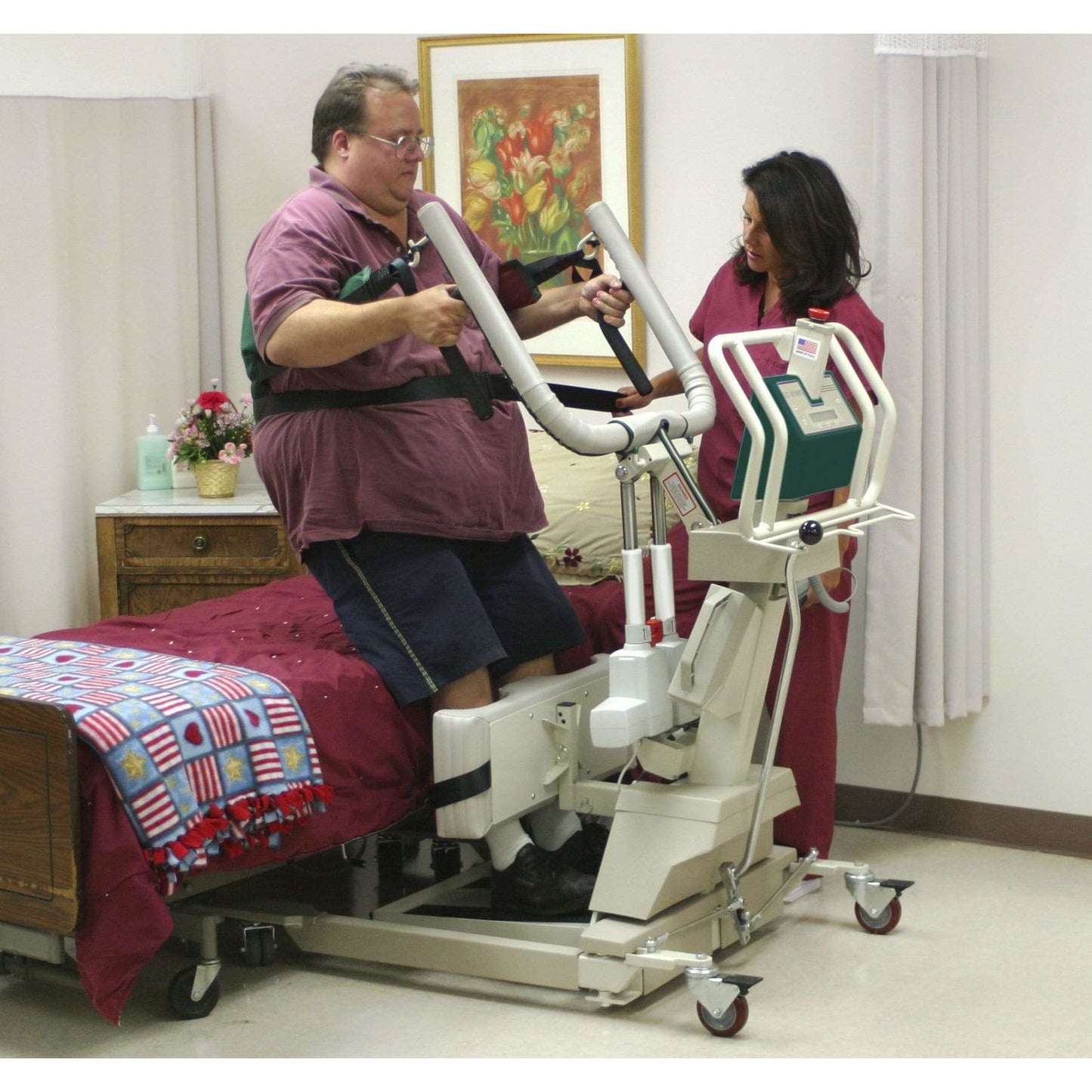 ConvaQuip Sit to Stand Lifts Sit to Stand Patient Lifter with Scale Model S800PS by ConvaQuip