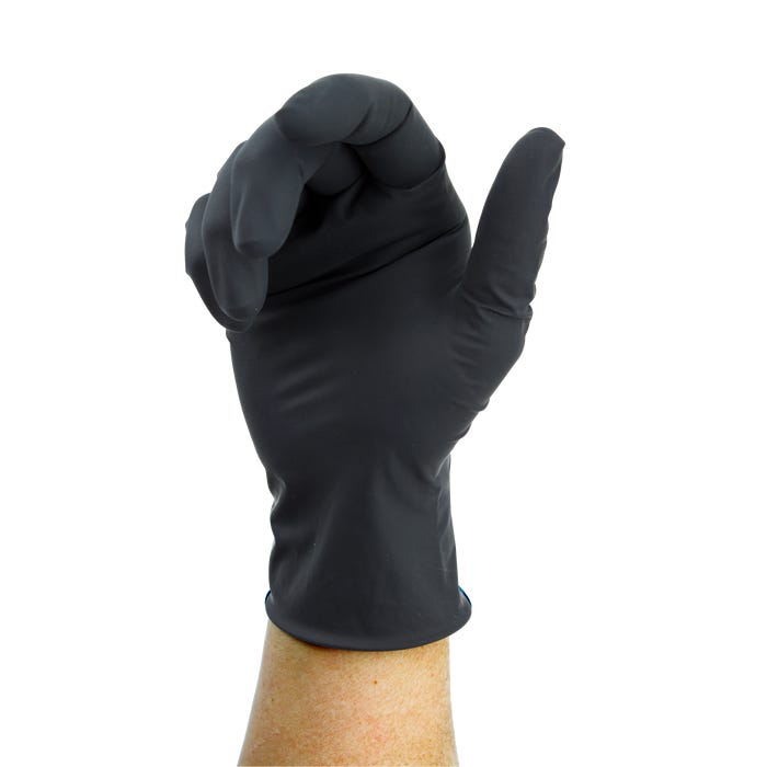 Black Arrow Latex Exam Gloves, Powder-Free By Dynarex