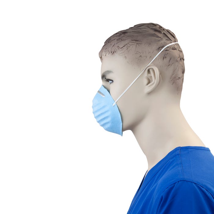 Molded Face Mask - Blue By Dynarex