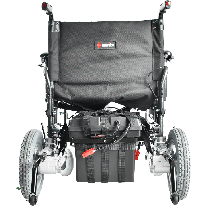 Merits USA Power Wheelchairs Black Heavy-Duty P182 Power Wheelchair by Merits