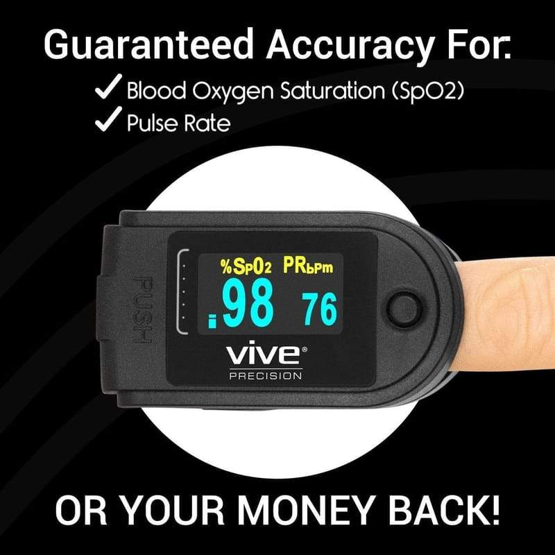 Vive Health Pulse Oximeter Compatible with Smart Devices