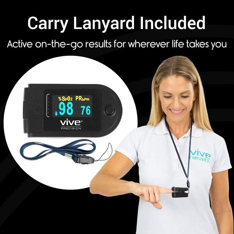 Vive Health Pulse Oximeter Compatible with Smart Devices