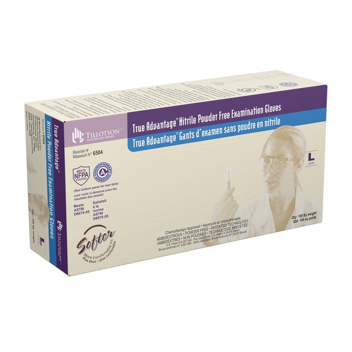 True Advantage Nitrile Exam Gloves, Powder-Free By Dynarex