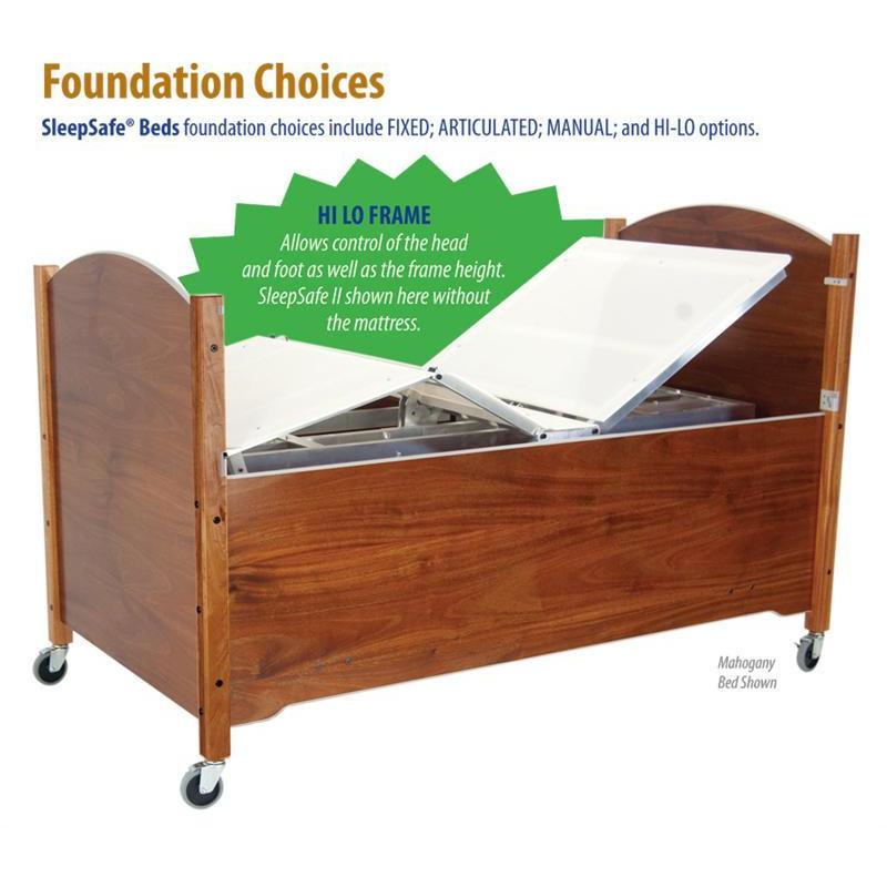 Sleep Safe Beds Make to order beds SleepSafer® Tall Bed With Open or Closed Extension