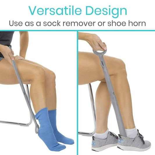 Vive Health 23" Shoe Horn with Sock Remover